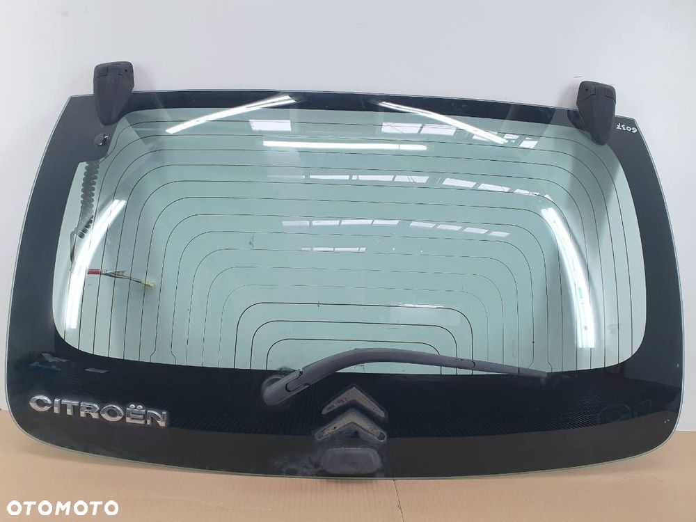 SZYBA TYŁ TYLNA KLAPY BAGAŻNIKA CITROEN C1 ZAWIAS SILNICZEK - 1