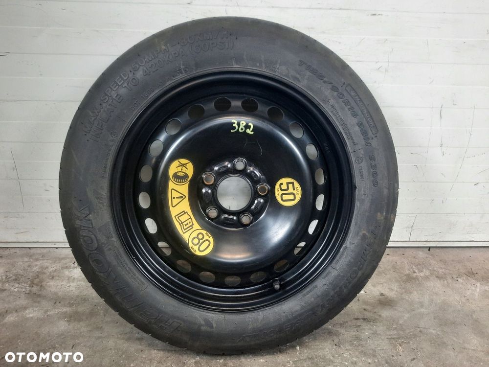 KOŁO DOJAZDOWE ZAPASOWE T125/80/R16 5X108 16 FORD C-MAX II MK2 2160848 - 1