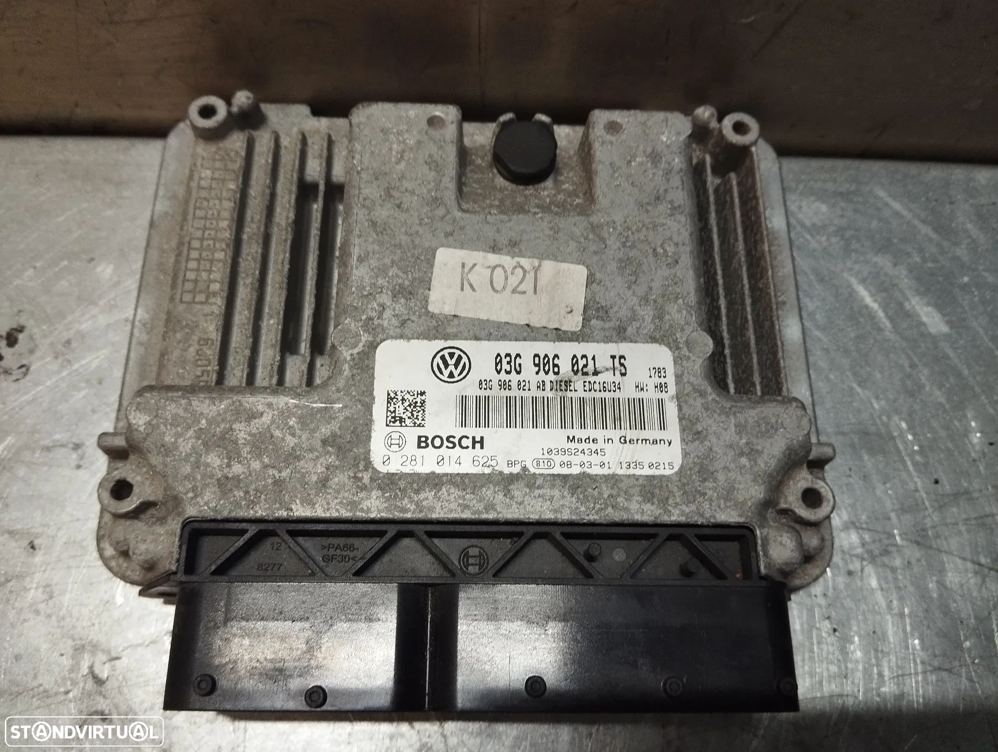 CENTRALINA DO MOTOR VOLKSWAGEN GOLF V 1.9TDI 105CV 0281014625 03G906016021TS - 1
