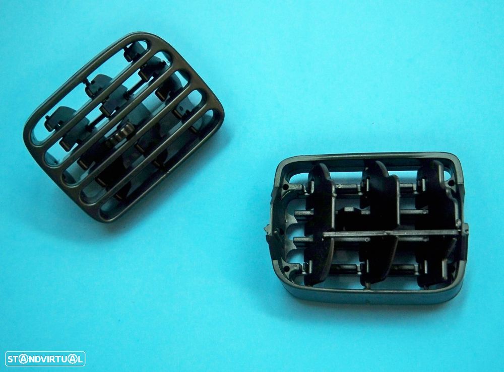 Grelhas sofagem ventilação ventiladores Ar Renault Clio II pretas NOVAS - 2