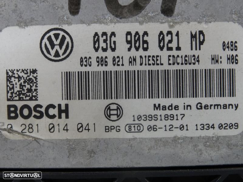 Centralina De Motor Volkswagen Touran (1T1, 1T2)  03G906021mp / 028101 - 2
