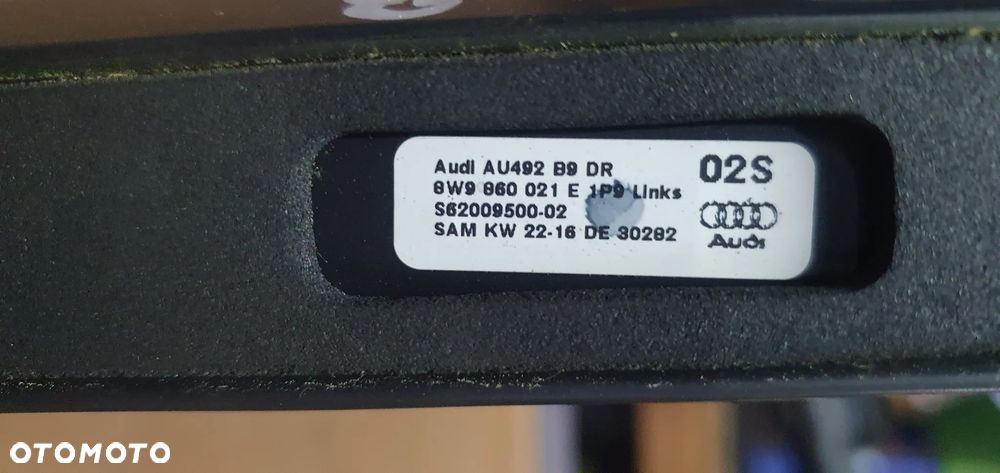 Relingi dachowe reling prawy lewy komplet Audi A4 B9 Kombi 8W9860021E 8W9860022E - 6