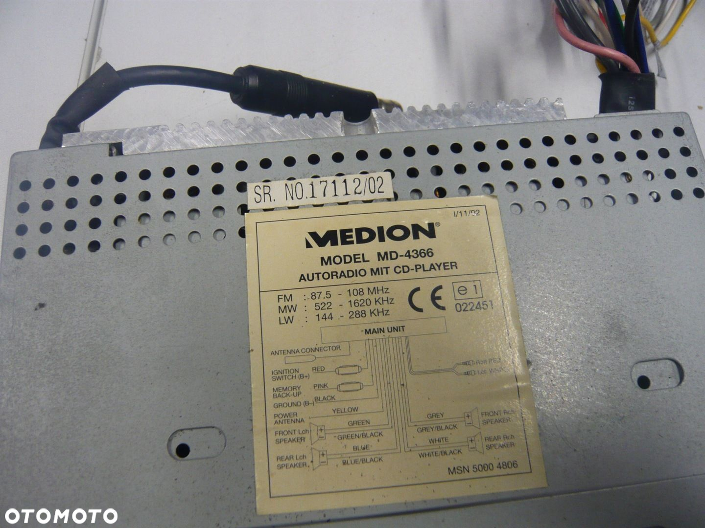 RADIO CD MD-4366 Medion - 2