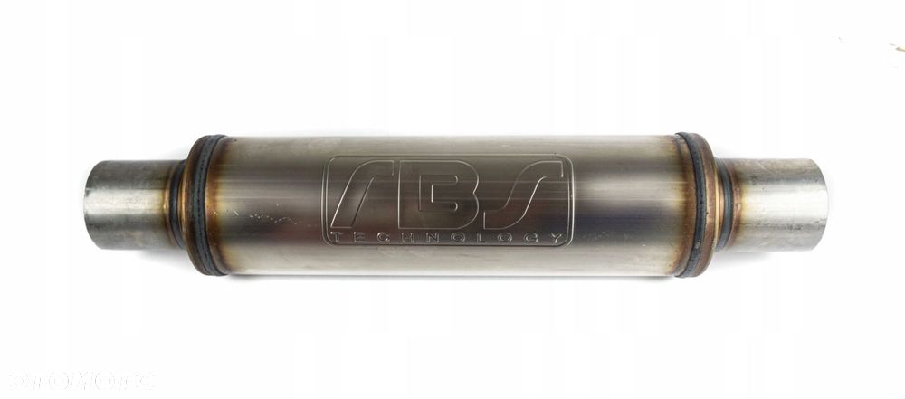 TŁUMIK ŚRODKOWY PRZELOTOWY 2,5" OKRĄGŁY 63MM - 2