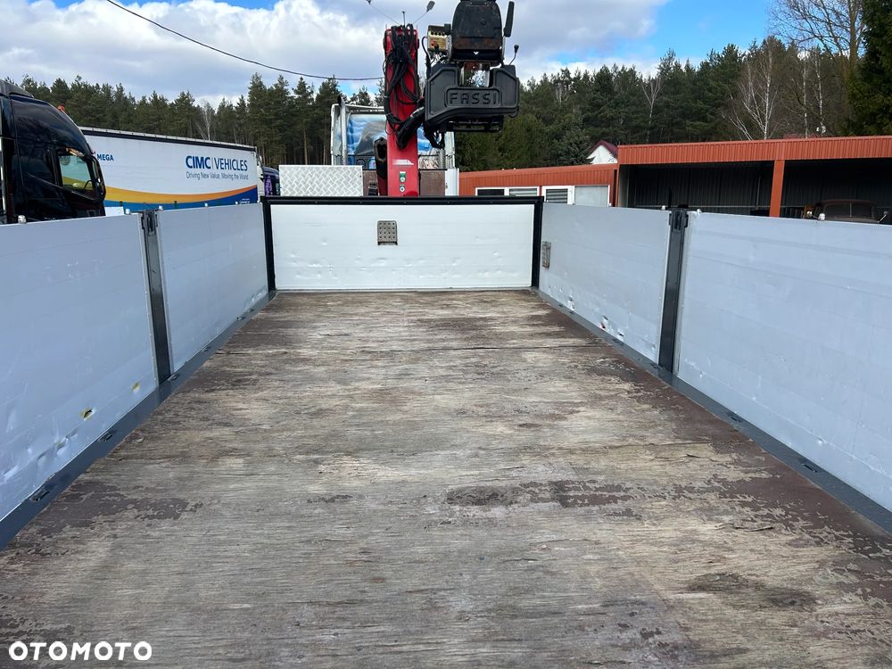 Wielton BURTOWA + HDS DŹWIG FASSI F215AS / BURTA 80 CM WYSOKIE / OŚ PODNOSZONA / OSIE SAF / PODPORY HYDRAULICZNE / IDEALNA DO BUDOWLANKI !! - 40