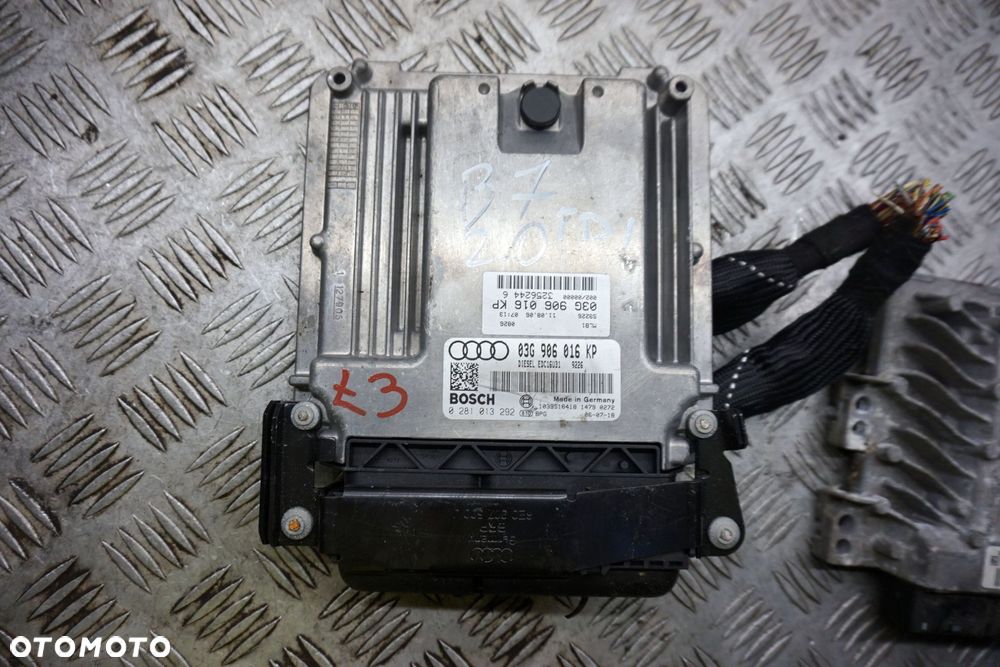 STEROWNIK SILNIKA KOMPUTER A4 B7 2.0 TDI 03G906016KP 0281013292 AUDI 2004-2008 - 4