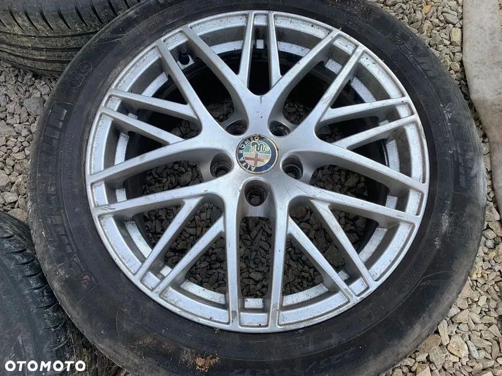 ALFA ROMEO ORYGINALNE FELGI ALUMINIOWE 17" 7.5J ET41 5X110 ALUFELGI 50903122 KOŁA 4SZT + OPONY LETNIE 225/50/R17 - 3