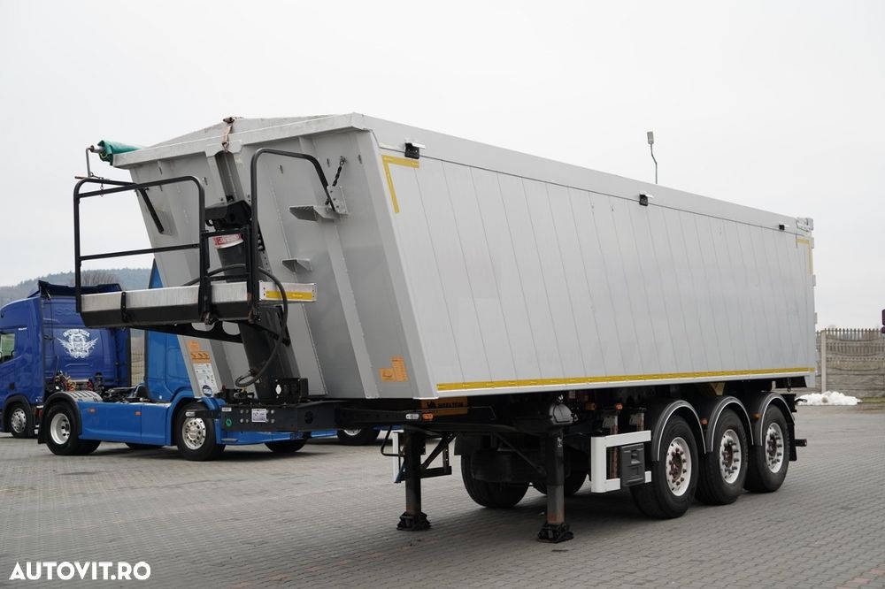 Wielton BASCULATOR / 41 M3 / ALUMINIU / 2x AXE RIDICATIVE / AXE SAF / JANTE DIN ALIAJ - 1