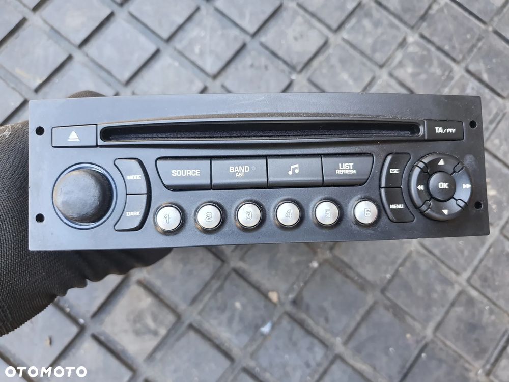 PEUGEOT 207 EXPERT CITROEN C2 JUMPY RADIOODTWARZACZ RADIO FABRYCZNE RD4N1-02 96643697XT FIAT SCUDO - 4