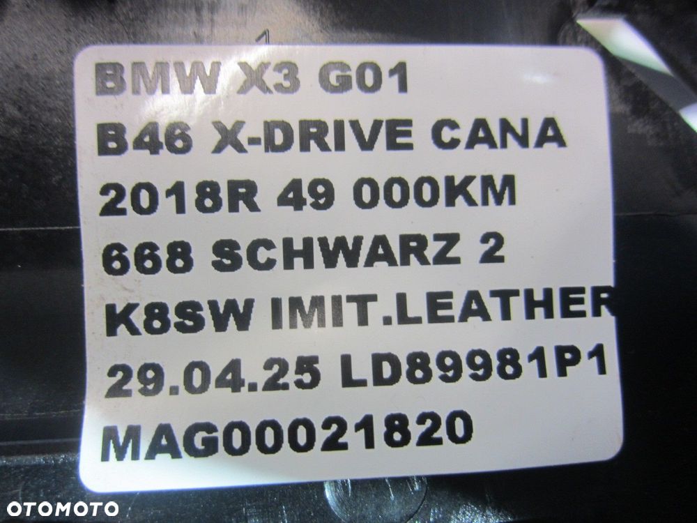 BMW X3 G01 X4 LUSTERKO WEWNĘTRZNE WSTECZNE 6830617 51166995975 6995975 - 13