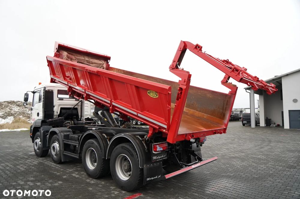 MAN TGA 35.400 / 8X4 / WYWROTKA 2 STR. / HYDROBURTA / HYDROKLAPA / MANUAL / MEILLER KIPPER - 3