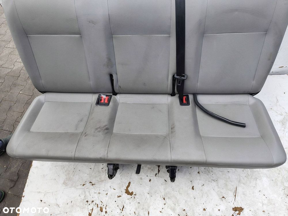 FOTEL KANAPA PASAŻERA 2 RZĄD VOLKSWAGEN T5 FL LIFT - 9