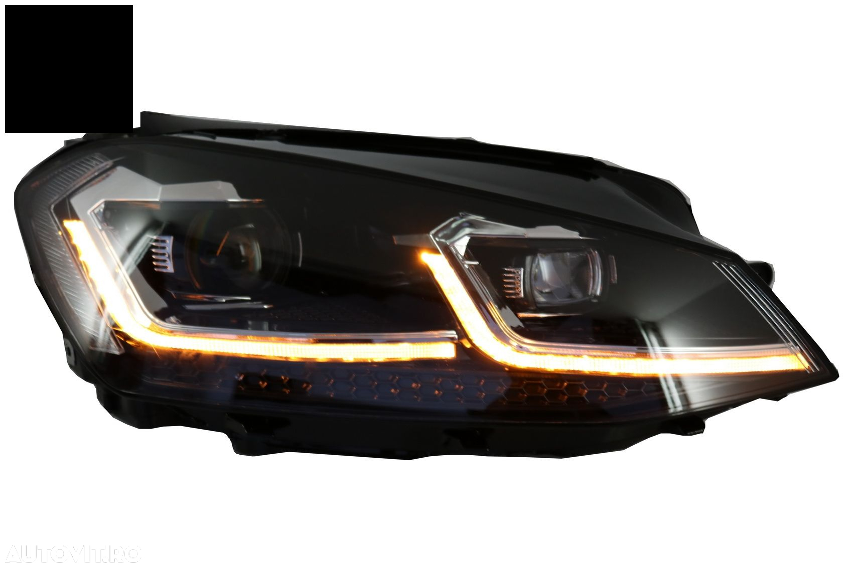 Faruri LED Bi-Xenon Look VW Golf 7 VII (2012-2017) Facelift G7.5 R Line Design cu - livrare gratuita - 6