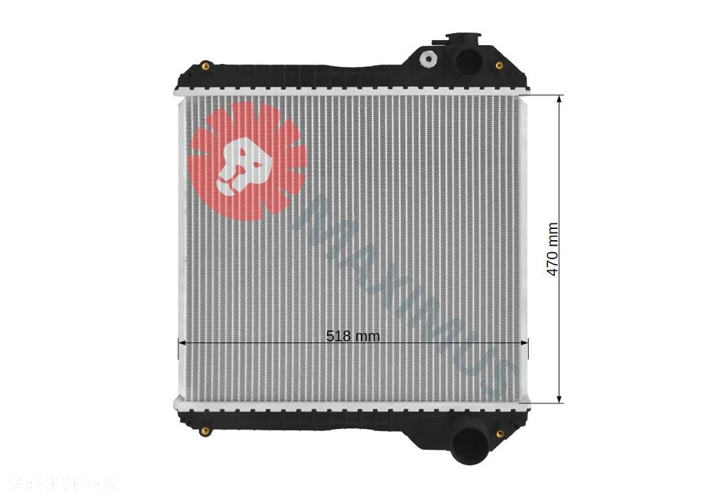 NOWA CHŁODNICA WODY CASE 570MXT 580M 580SM 590SM 585G 586G 588G P70 P85 PX70 PX85 RP65 RP85 RPX65 RPX85  P110 PX110 RP110 4391 4391T 4391TA NEW HOLLAND LV80 U80 S70 S85 SE70 SE85 SE110 234876A 234876A1 234876A2 234882A1 239739A1 239739A2 - 3