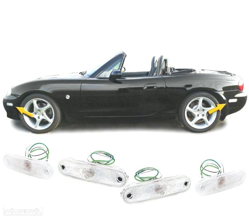 PISCAS LATERAIS PARA MAZDA MX5 89-05 BRANCO - 1