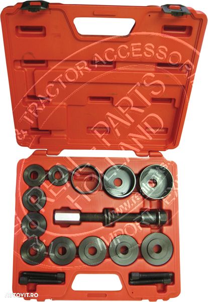 Kit universal pentru extras butuc roata fata si rulmenti , 17 buc. - 1