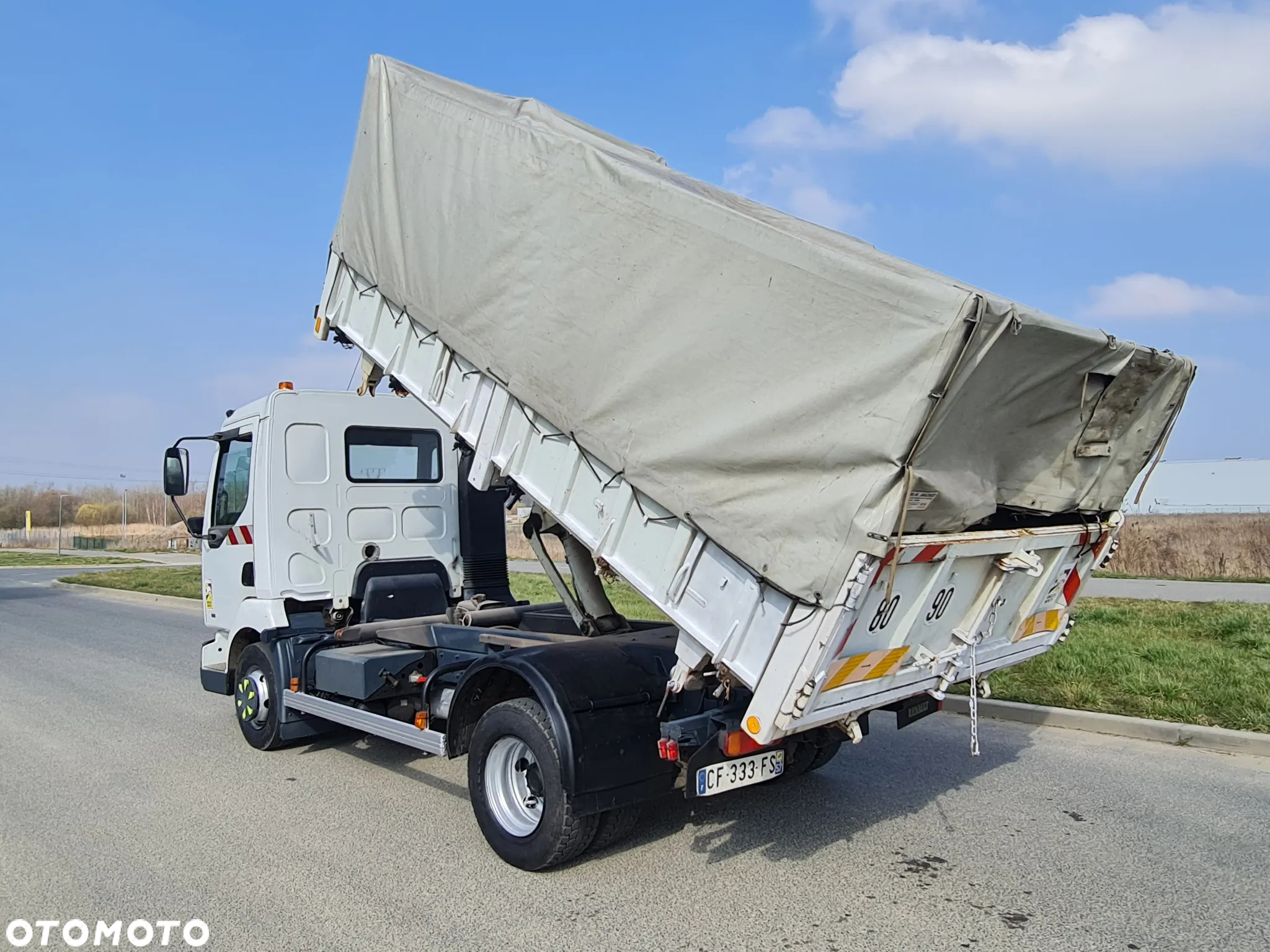 Renault Midlum Wywrotka 3 str Czołownica Specjalny Tylko 116 tys km Plandeka - 16