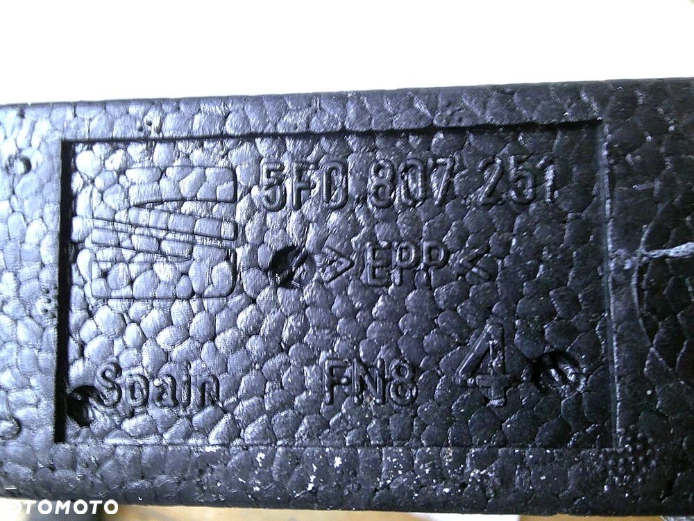 SEAT LEON III 5F0 ABSORBER ZDERZAKA PRZEDNIEGO PRZÓD 5F0807251 - 2