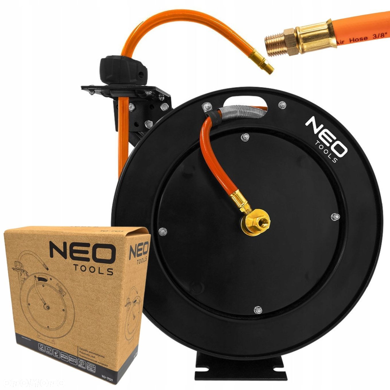 NEO ZWIJADŁO PNEUMATYCZNE METALOWE OTWARTE 9,5MM X 15M HEAVY DUTY 10-701 - 1