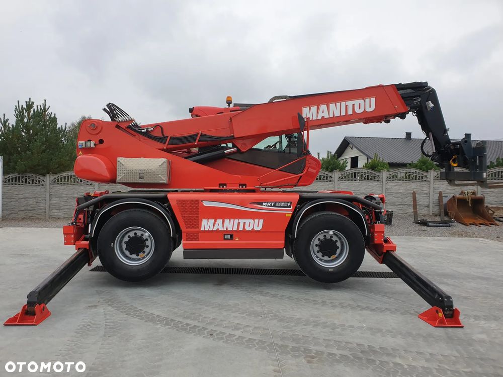 Manitou MRT Roto 2150+Privilege kosz/wciągarka/widły/pilot sprowadzona piękny stan - 5