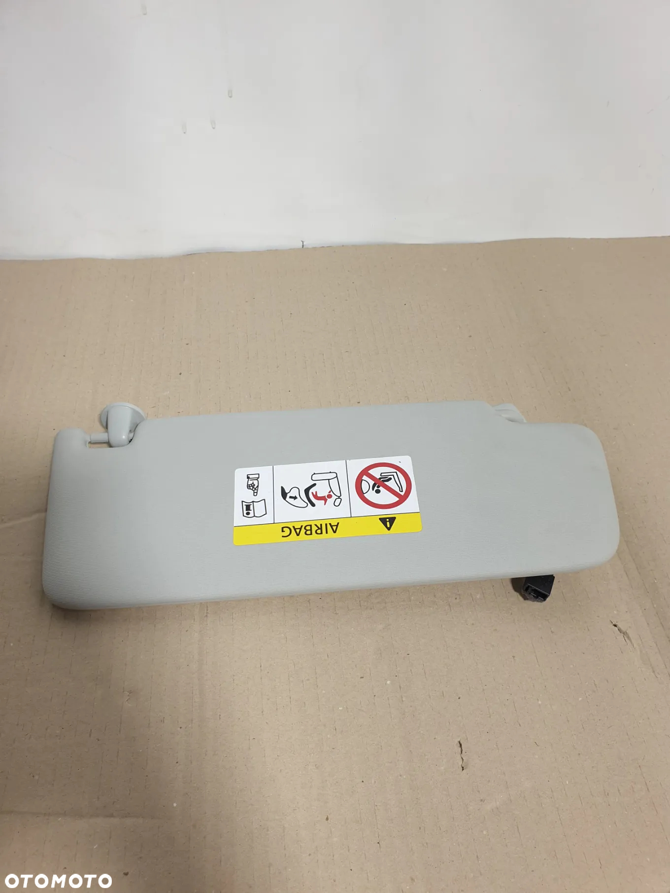 OSŁONA PRZECIWSŁONECZNA SŁONECZNIK PASAŻERA KIEROWCY  PRAWY PRZÓD LEWY  VW GOLF VII 7 5G0867552 5G0867551 POTESTOWE MINIMALNY PRZEBIEG - 10