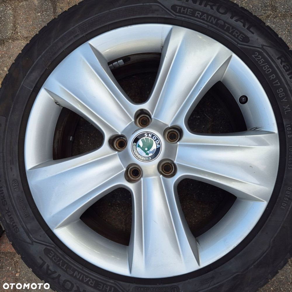 LATO KOŁA 225/50 R17 ORYGINAŁ SKODA YETI SUPERB OCTAVIA TOURAN ALHAMBRA - 2