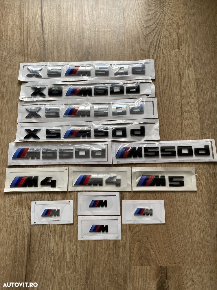 Embleme Emblema Logo Semn Scris X5 X6 M50d M4 M5 M 550d M Aripi - 1
