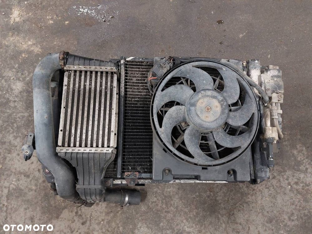 CHŁODNICE KOMPLET + WENTYLATORY OPEL ASTRA G 2.0 DTI - 4