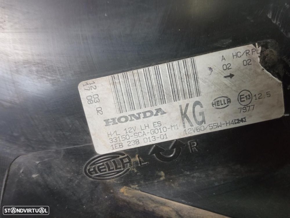 FAROL ESQUERDO HONDA CR-V II 2002 - 1