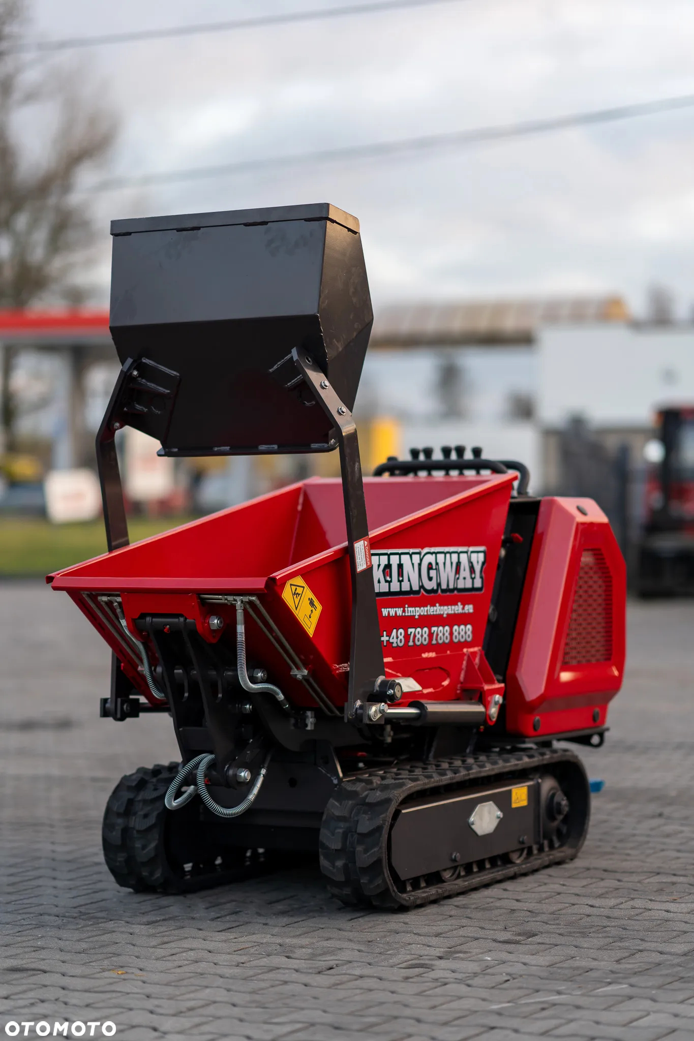 Kingway Gąsienicowa Taczka spalinowa silnik KUBOTA 850 kg - 13