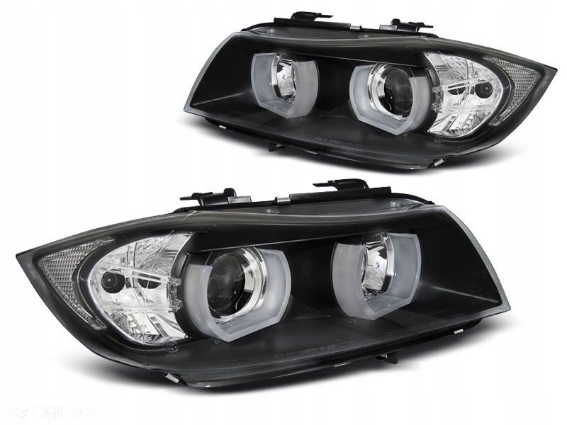 Lampy Reflektory Bmw E90/91 05-08 Ring Black Xenon - 1