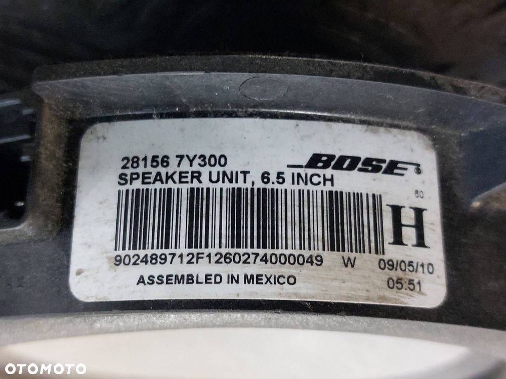 SUBWOOFER GŁOŚNIK WZMACNIACZ QASHQAI I J10 28170JD65A 281567Y300 28060EY10A - 3