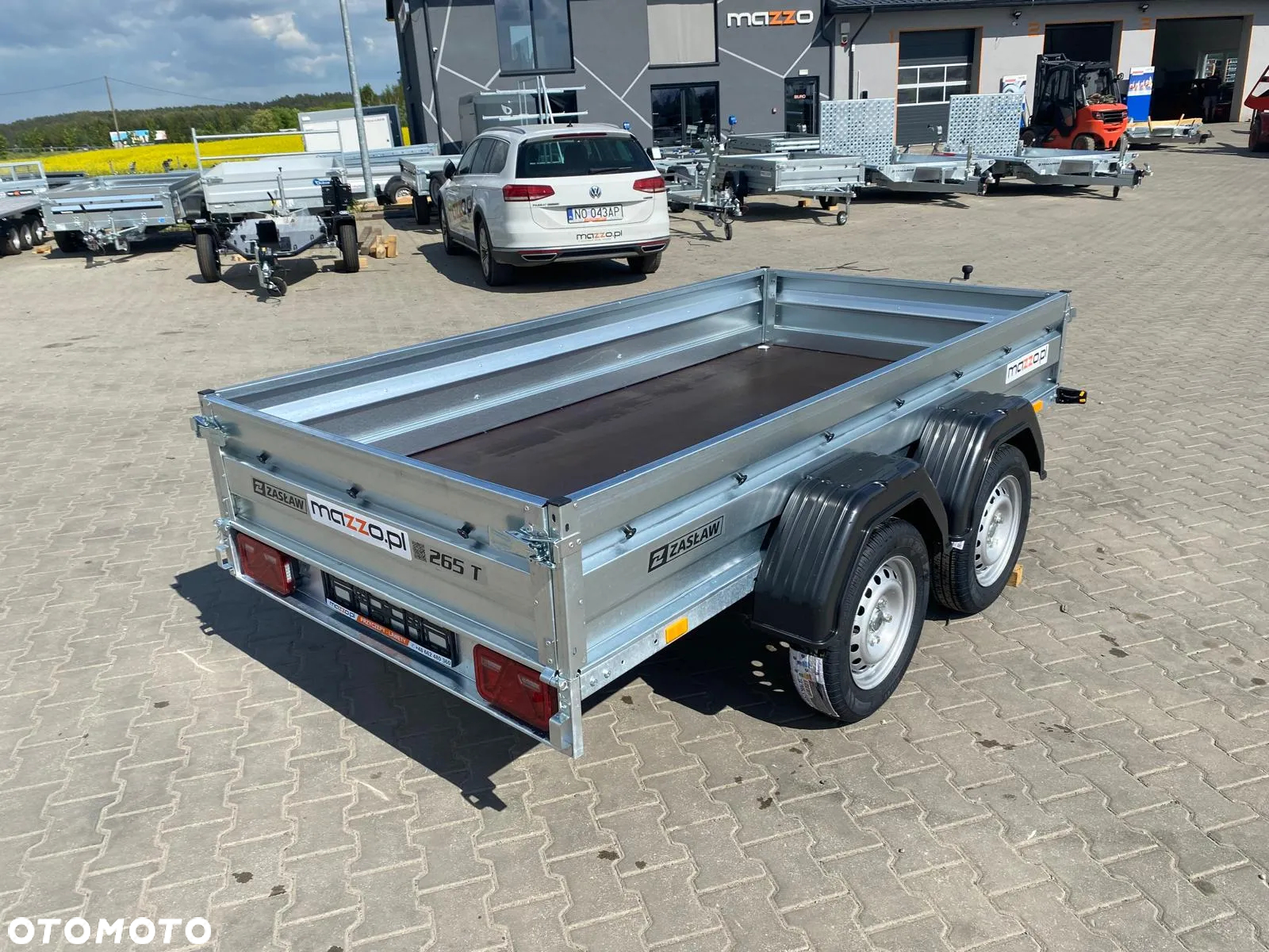 Zaslaw Dostawa Przyczepa DMC750kg 265x132x35cm, 2 osie SOLIDNA I MOCNA! HIT! - 25