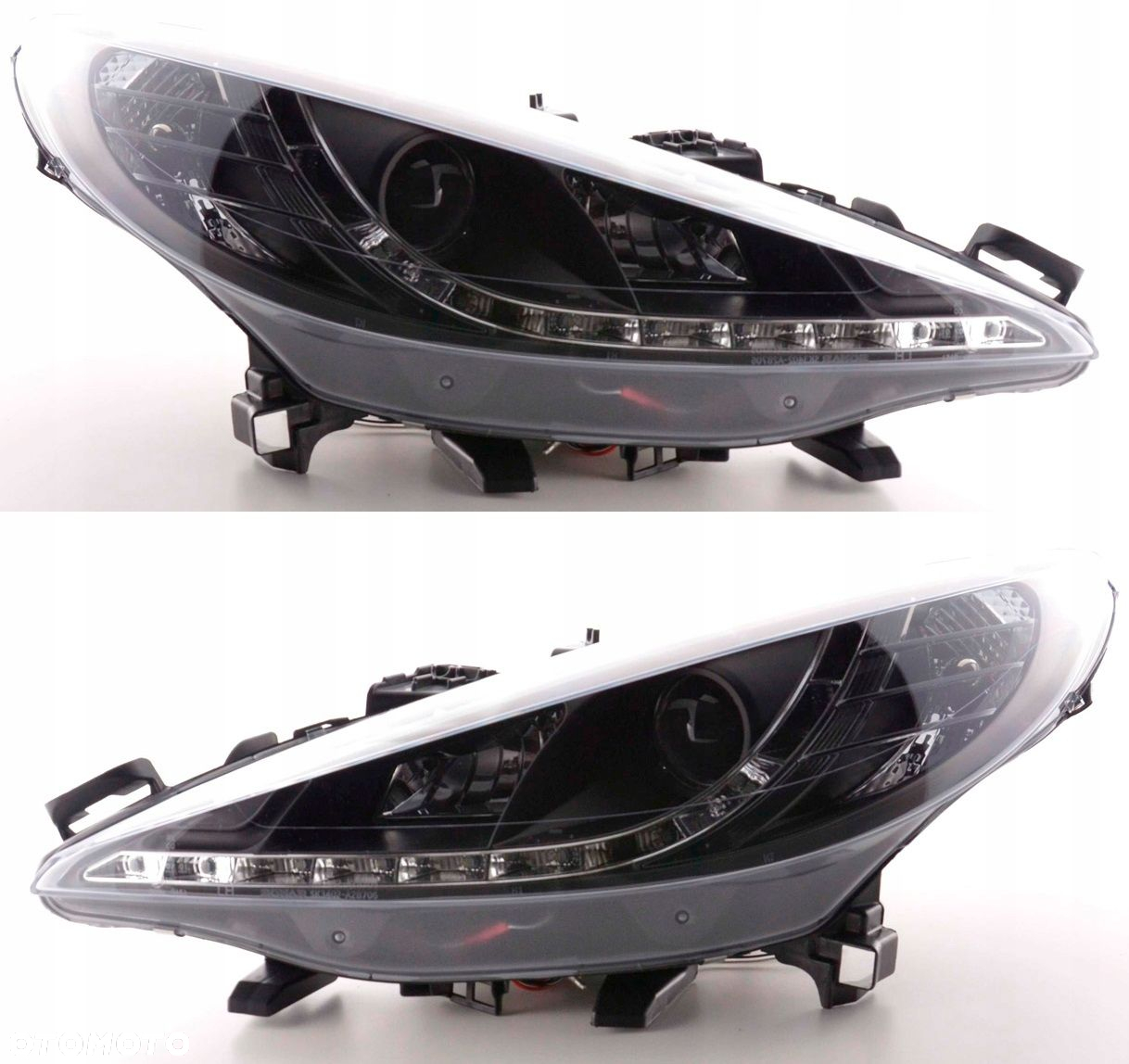 Reflektory Lampy kpl Day line light LED Diody Tuning Peugeot 207 2006-2013 - 2