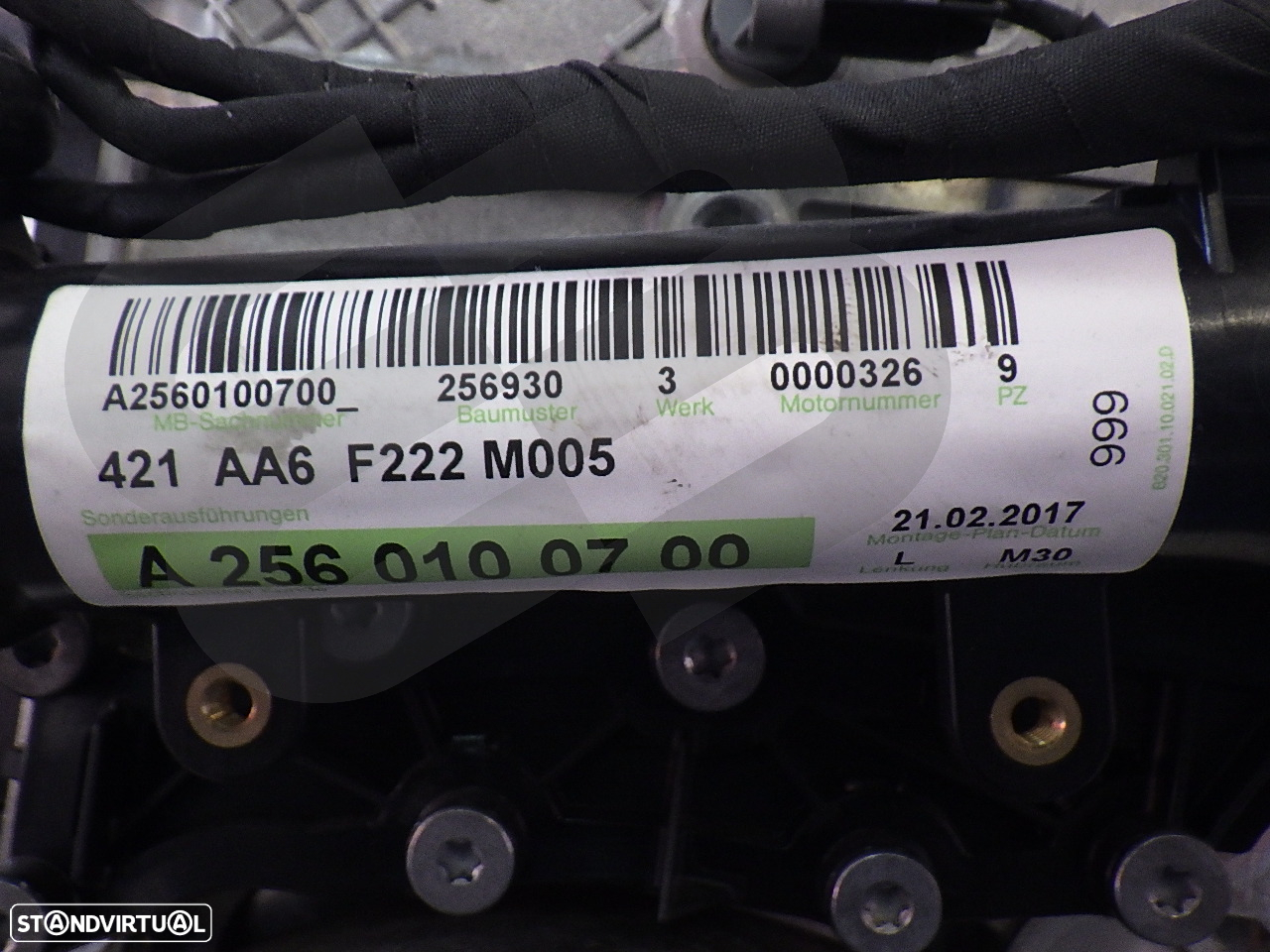 Motor Mercedes S W222 3.0Hybrid 320KW Ref: 256930 - 7