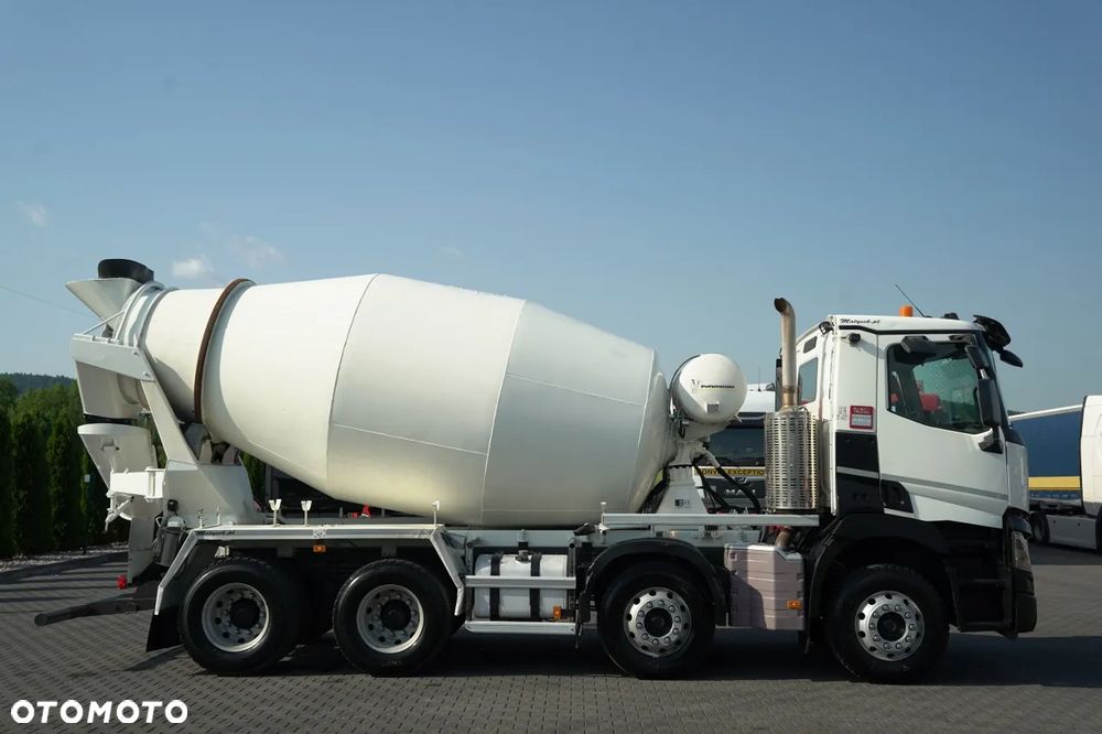 Renault C 430 XLOAD / 8X4 / BETONOMIESZARKA  / GRUSZKA 9.1 M3 / ALUFELGI / EURO 6 / - 6