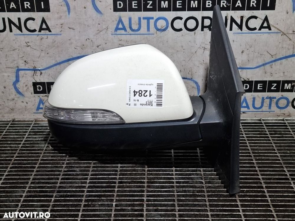 Oglinda dreapta SsangYong Korando III Facelift 2013 2013 - 2017 4 Usi ALB (1284) Fara ... - 1