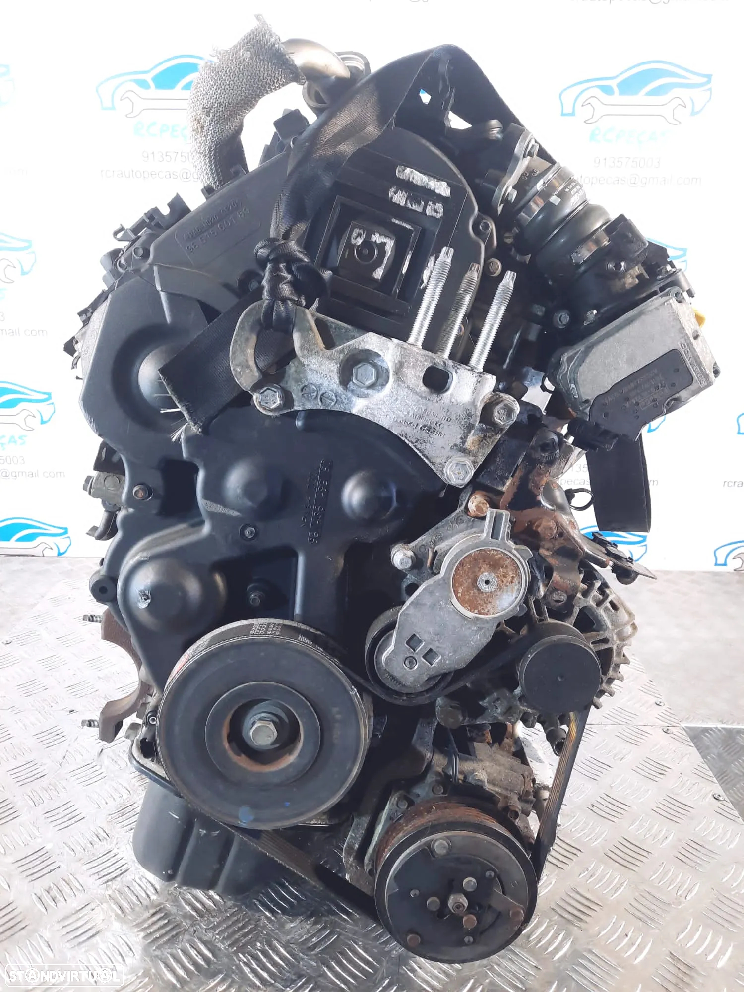 MOTOR COMPLETO 1.6 TDCI 16V 90CV HHJE FORD FIESTA VI 6 MK6 MOTOR ARRANQUE ALTERNADOR BIMASSA COMPRESSOR EMBRAIAGEM BOMBA DIRECAO INJETORES - 11