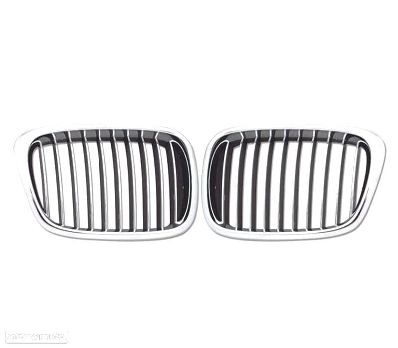 GRELHAS FRONTAIS BMW E39 95-03 CROMADAS - 2