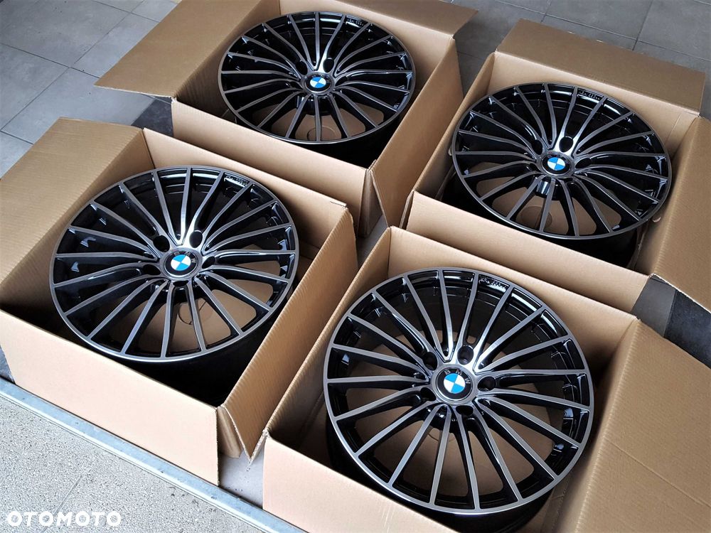 Alufelgi 18 BMW 5x120 3 5 X1 X3 F30 E90 E46 F20 E87 E83 F25 Czarne 428# - 6