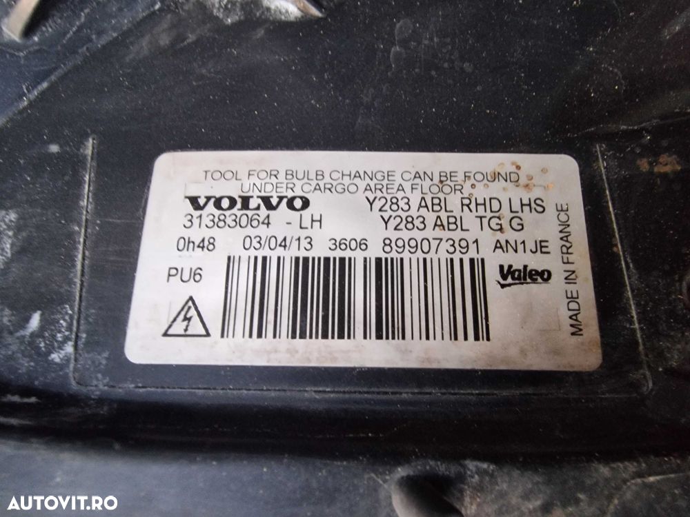 Far Stanga Volvo S60 2010-2014 Xenon 31383064-LH - 4