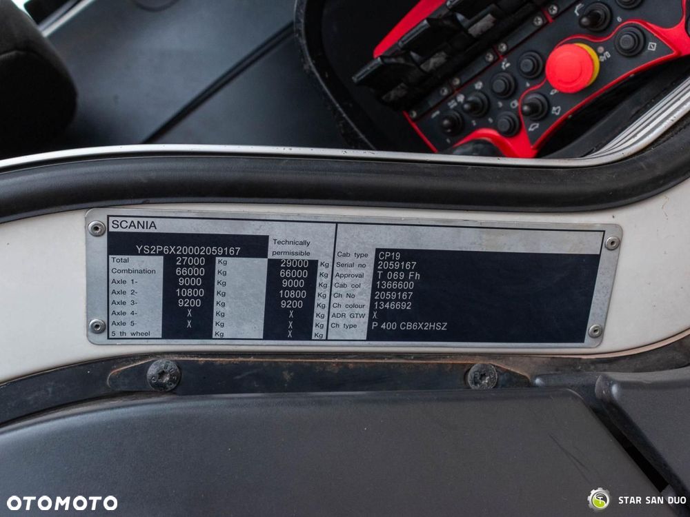 Scania P400 6x2 PALFINGER PK 26002 EH HDS Wywrotka Żuraw Crane - 22