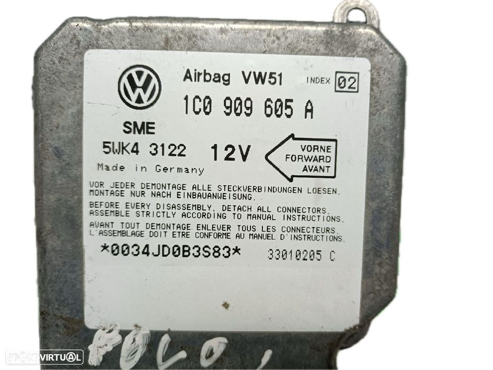 Centralina Airbags Volkswagen Polo (6N2) - 2