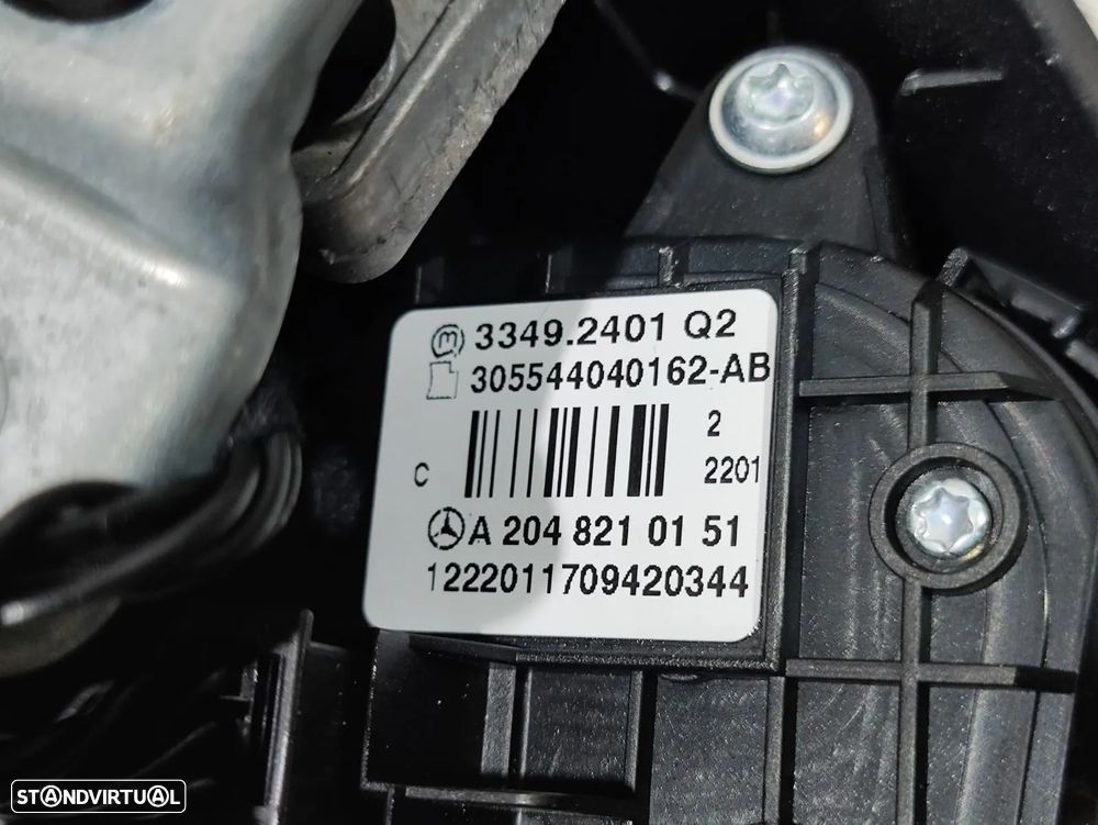 Volante + Airbag Completo em pele Mercedes Benz Class C W204 - Com comandos multifunções - 13