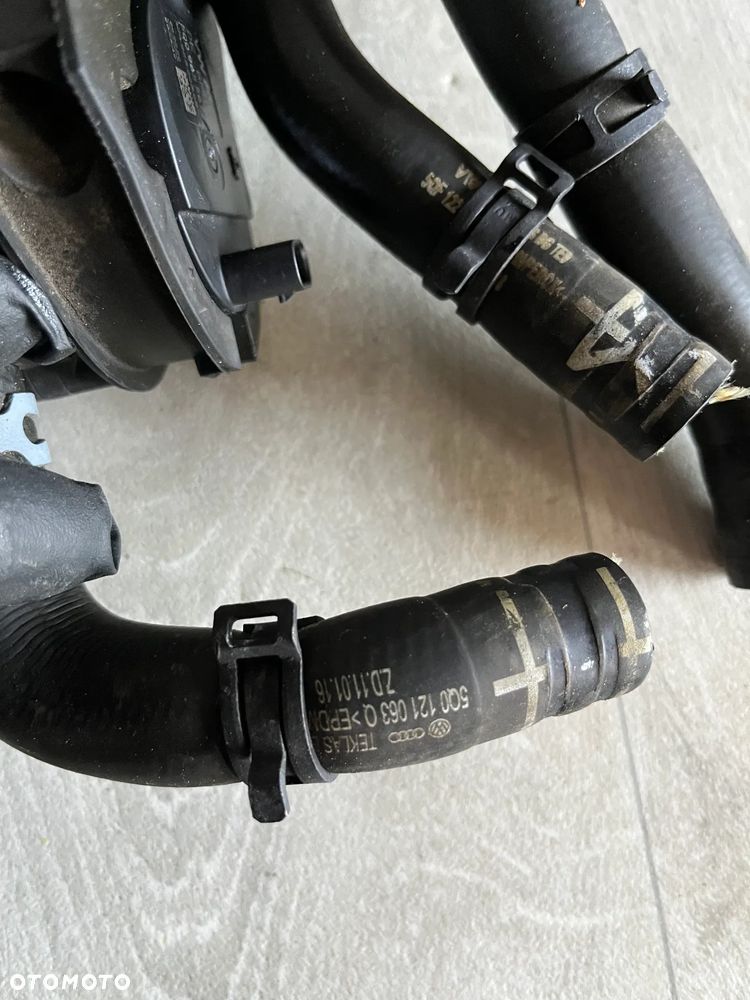 WĄŻ PRZEWÓD WODY DODATKOWA POMPA WODY VW AUDI SKODA 5Q0121063 Q  5QF121049 AG  5QF122051 - 3