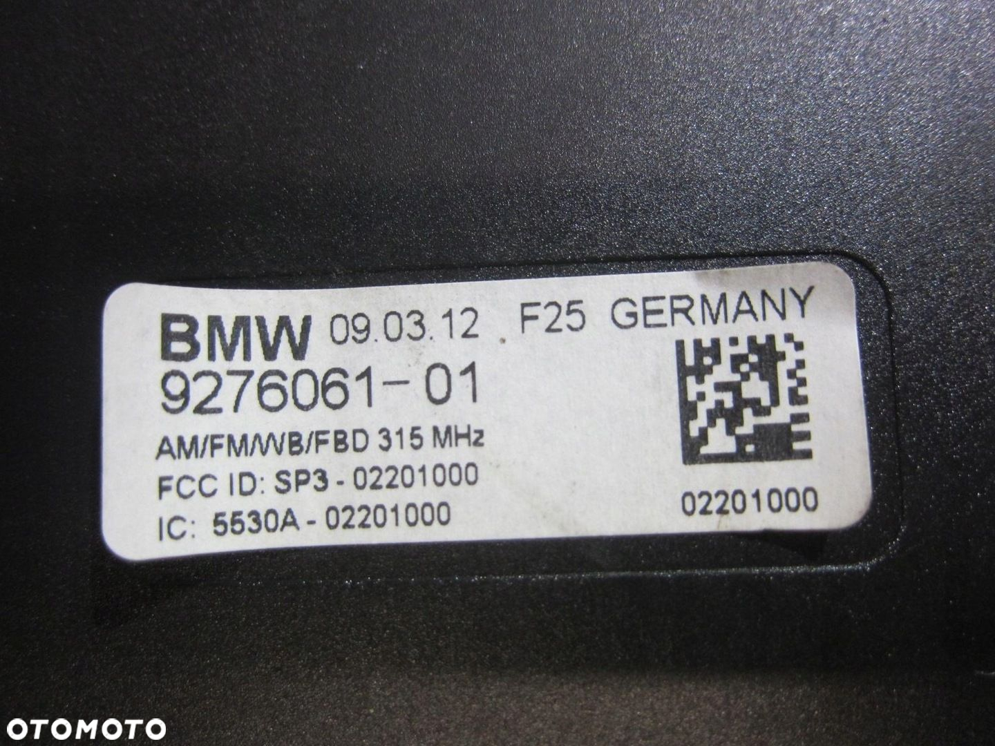 BMW X3 F25 ANTENA WZMACNIACZ DIVERSITY 9276061 - 4