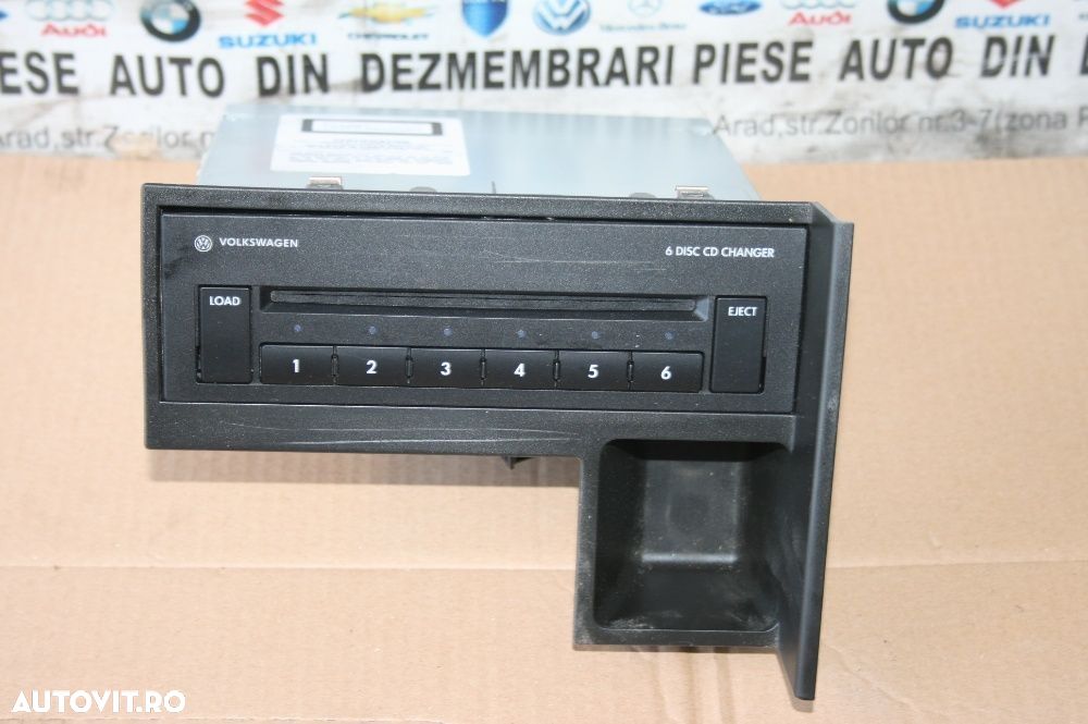 Magazie Cd Vw Touran Golf 5 Passat B6 Skoda Seat Orginala - 1