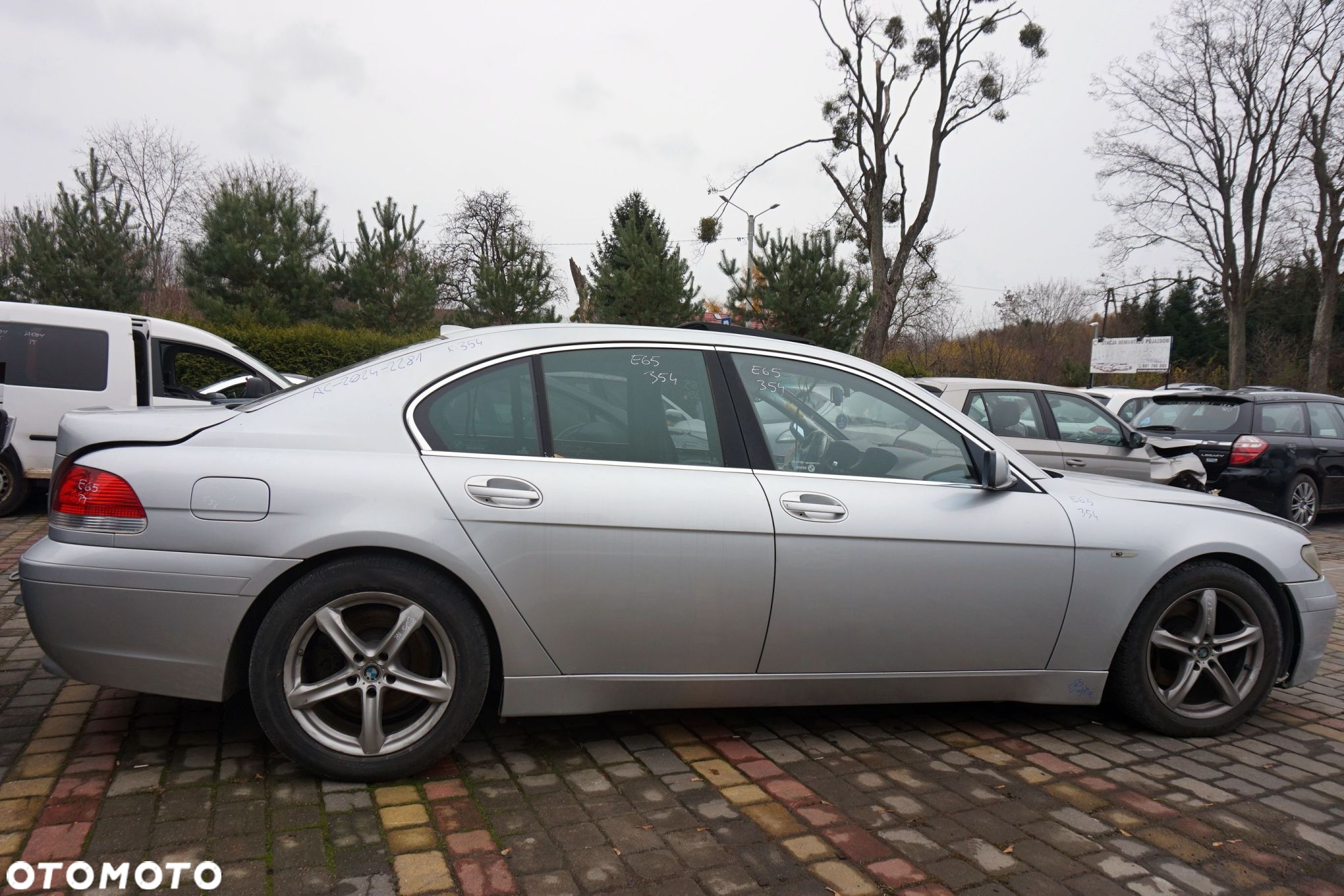 BMW 7 IV E65 2002 354 4.4 V8 N62B44A 333KM GA6HP26Z SREBRNY TITANSILBER na części - 6