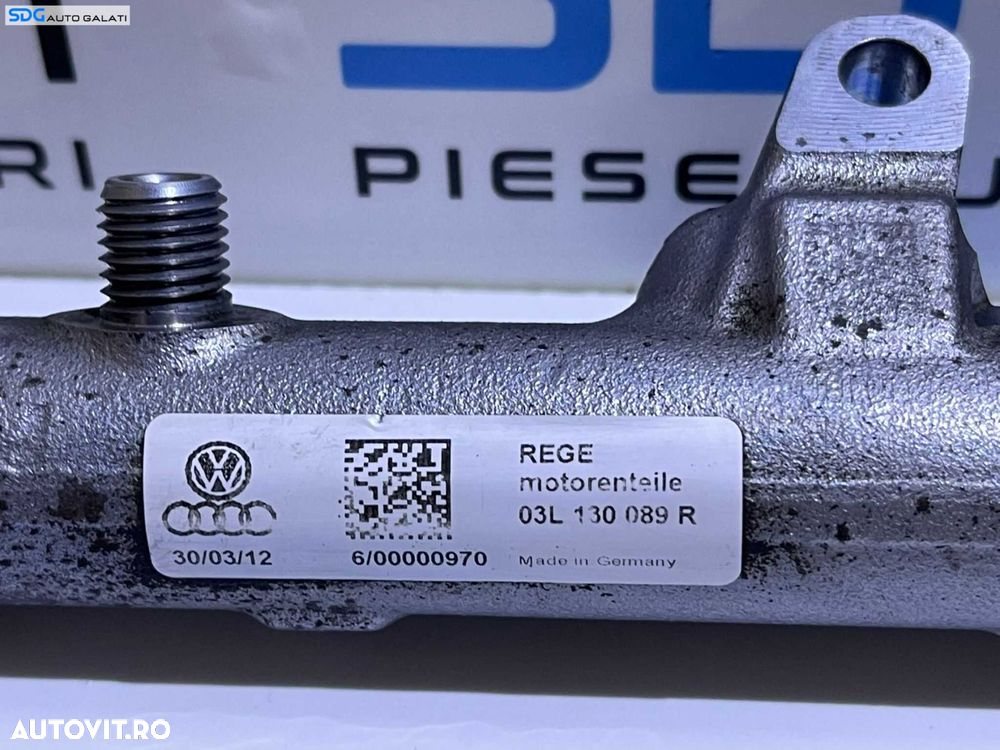 Rampa Presiune Injectoare cu Senzor Senzori Regulator Audi A1 1.6 TDI 2011 - 2014 Cod 03L130089R 03L130764B 03L906054A - 3