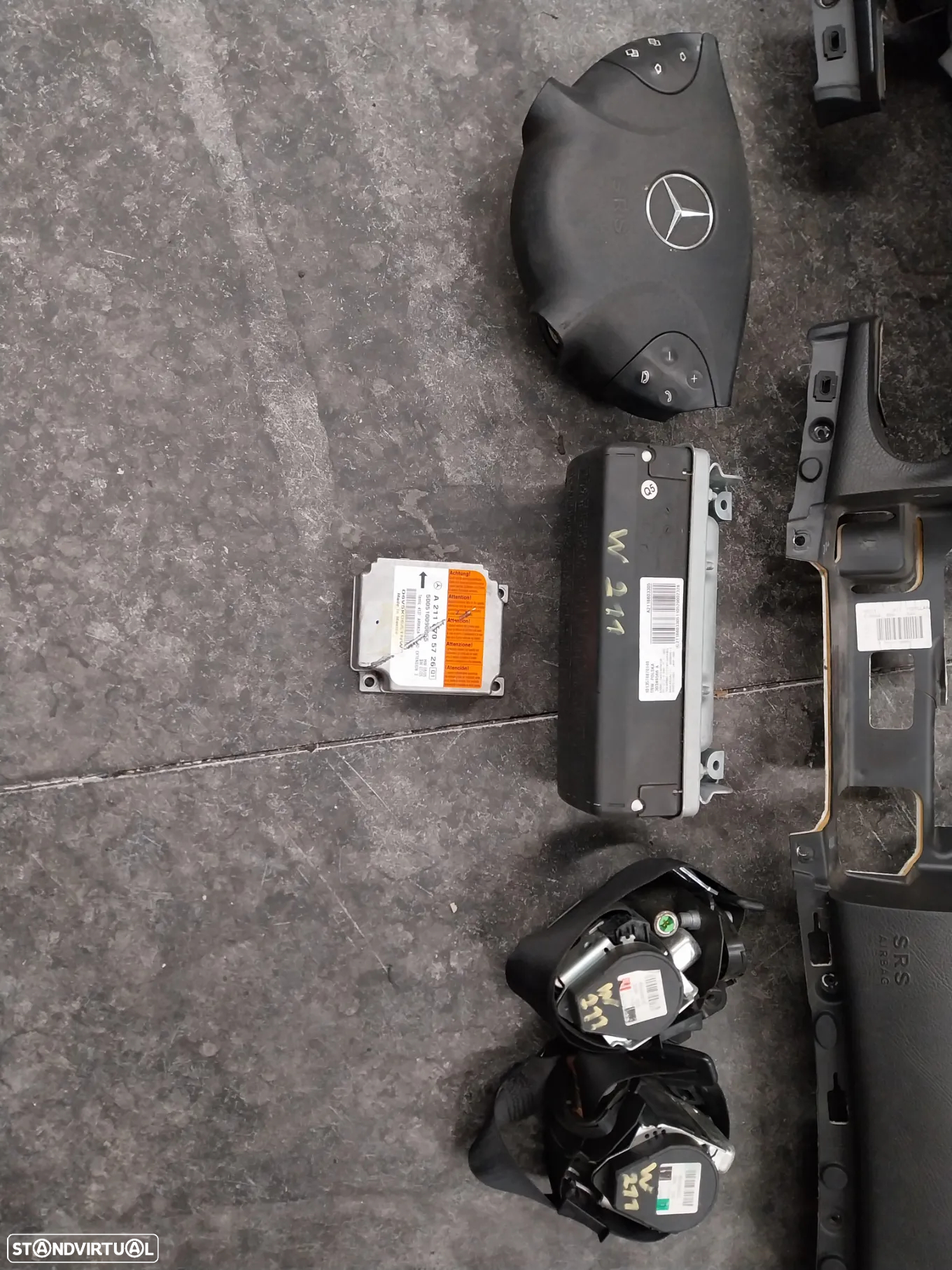 Kit airbag Mercedes W211 ano 2005 - 4